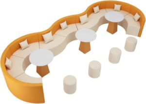 Image 1 of modern curved sectional sofa worth it