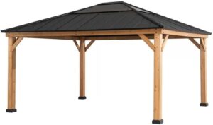 Image 1 of solid wood patio gazebo worth it