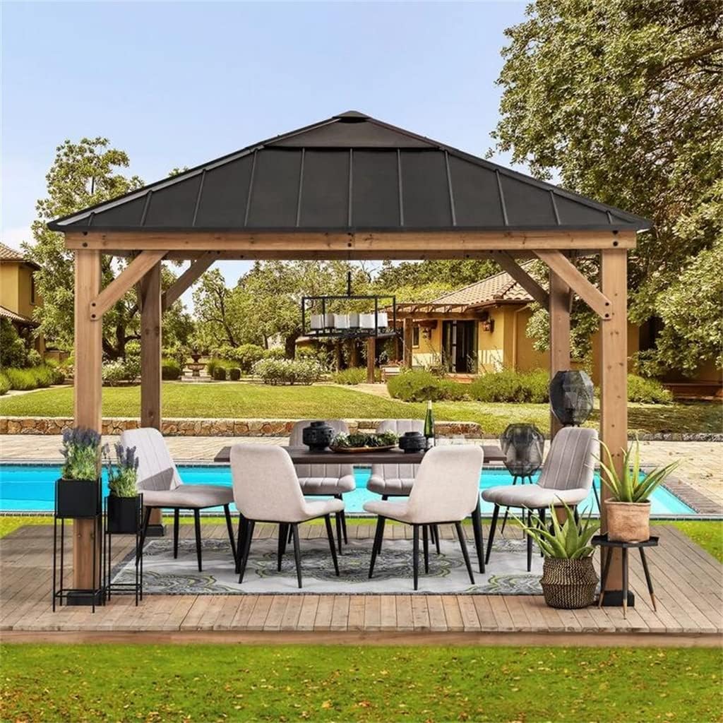 solid wood patio gazebo worth it,should I buy a solid wood gazebo,solid wood gazebo pros cons,best patio gazebo for all seasons,YWMLFZ gazebo honest assessment,solid wood gazebo vs metal unboxing and complete package contents