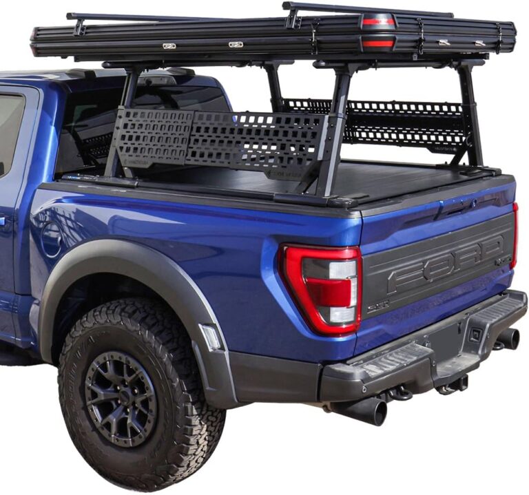 Image 1 of syneticusa retractable hard tonneau cover with tent for ford super duty