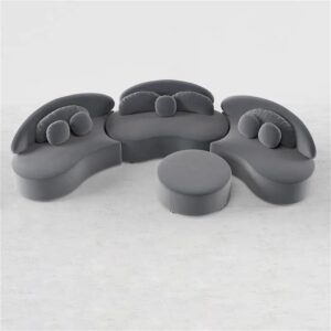 Image 1 of velvet sectional sofa worth buying